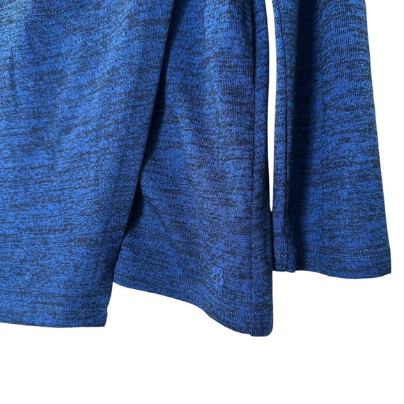 Betabrand Women’s MED Blue & Black Heather Wrap Tunic - Picture 8 of 9